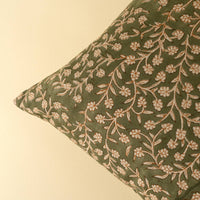 Vine Block Print Pillow Cover 20x20