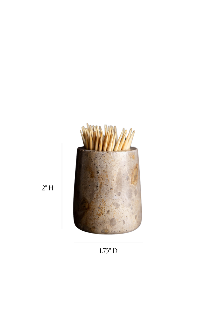 Chocolate Marble Toothpick Holder