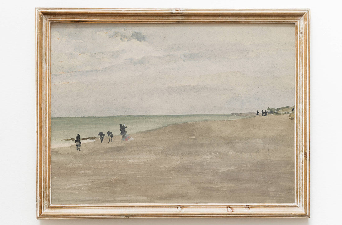 Vintage Coast Shore Print 5x7
