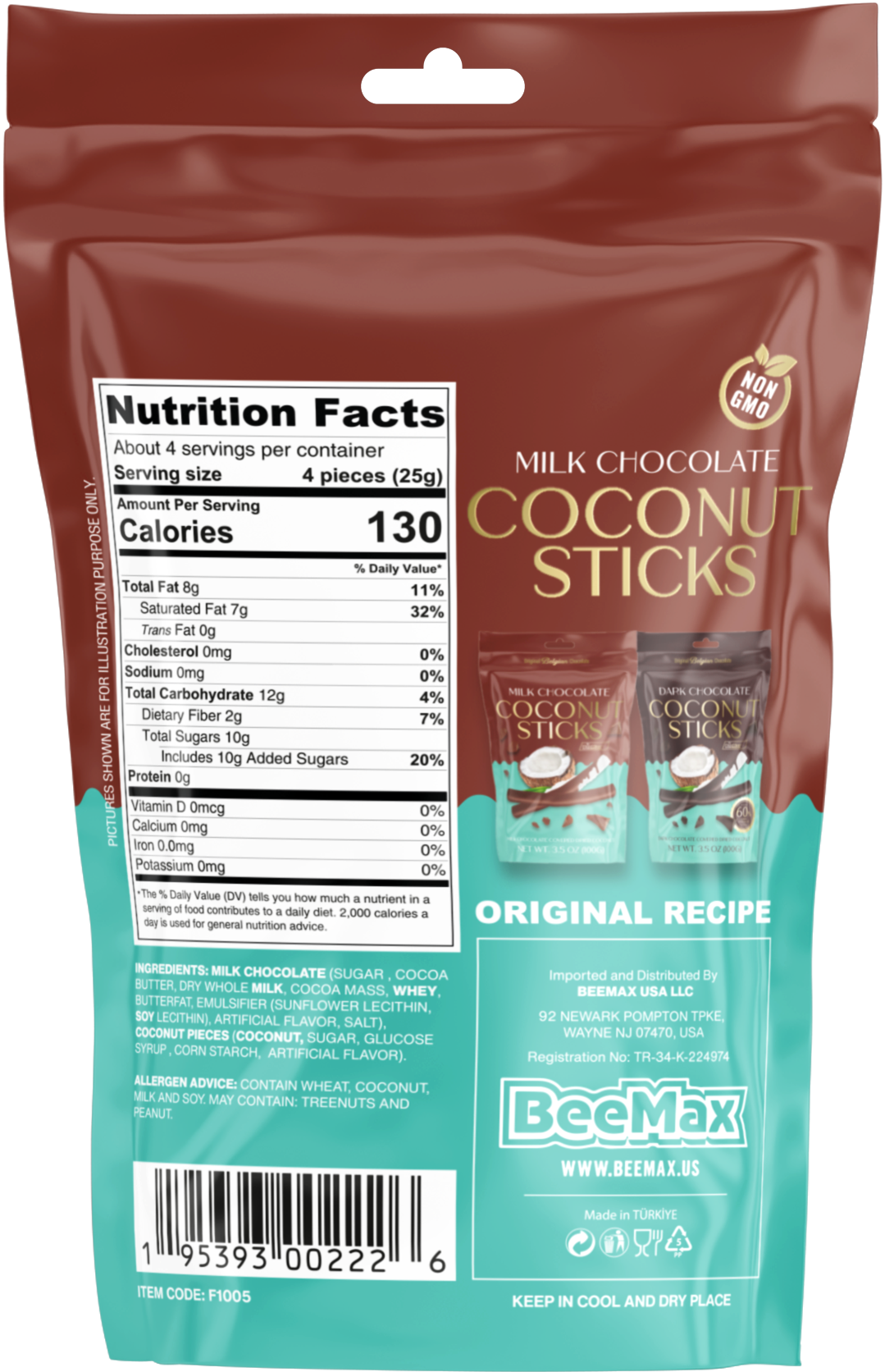 Chocolate Coconut Sticks