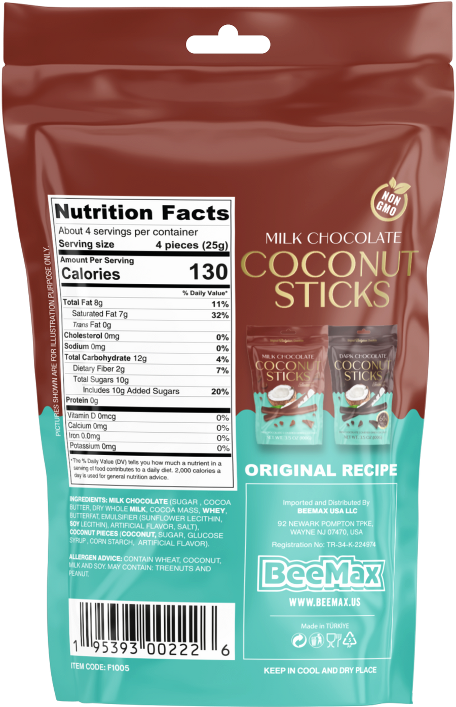 Chocolate Coconut Sticks
