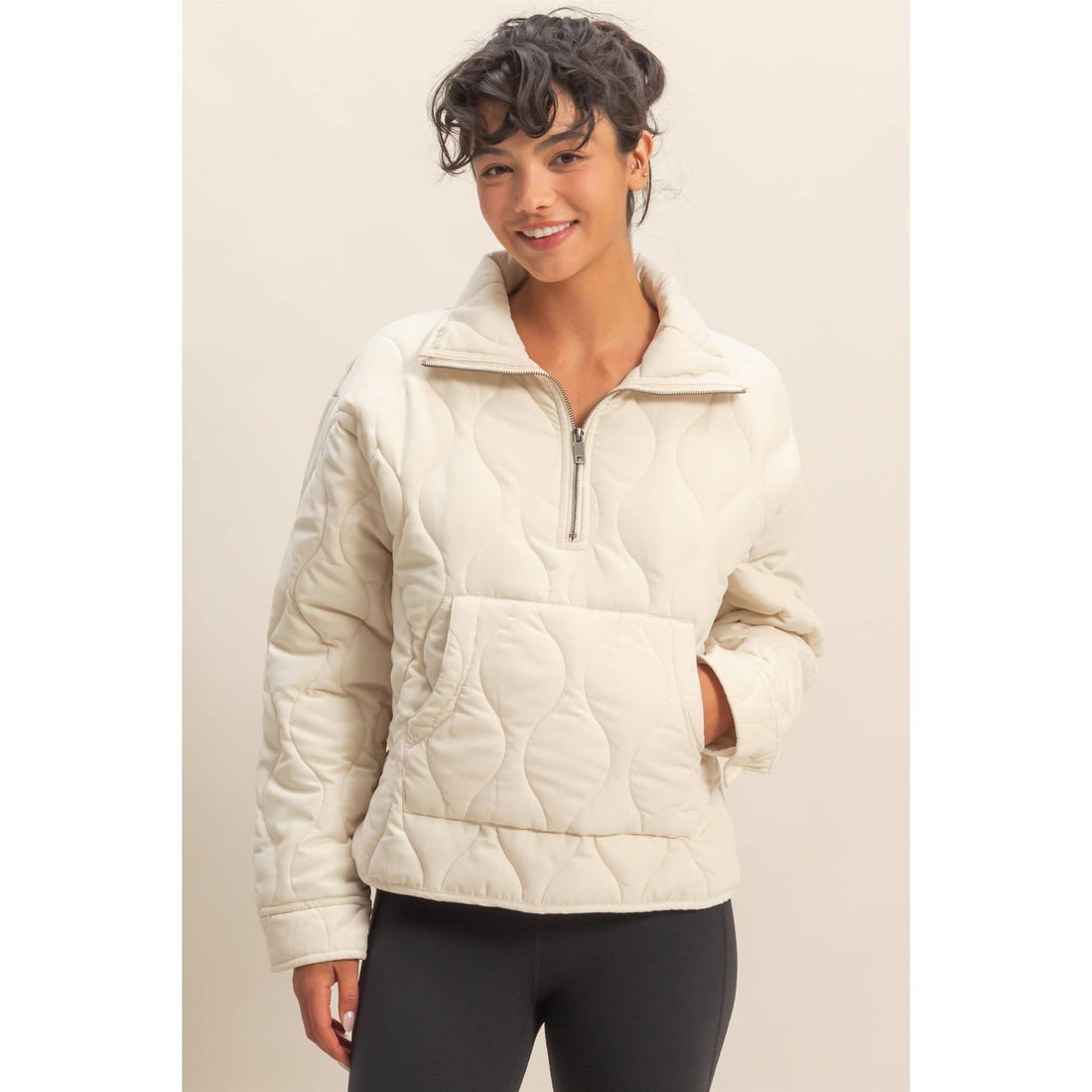Quilted Half Zip
