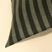 Sage Stripe Linen Pillow Cover 20x20