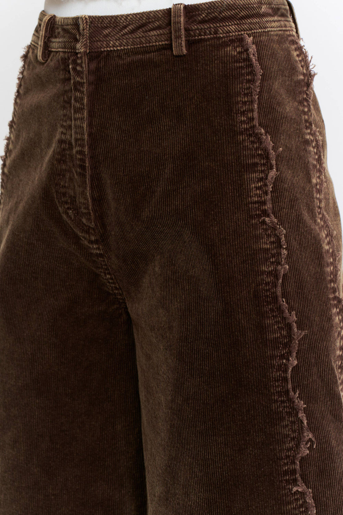 Wide-Leg Scalloped Pants