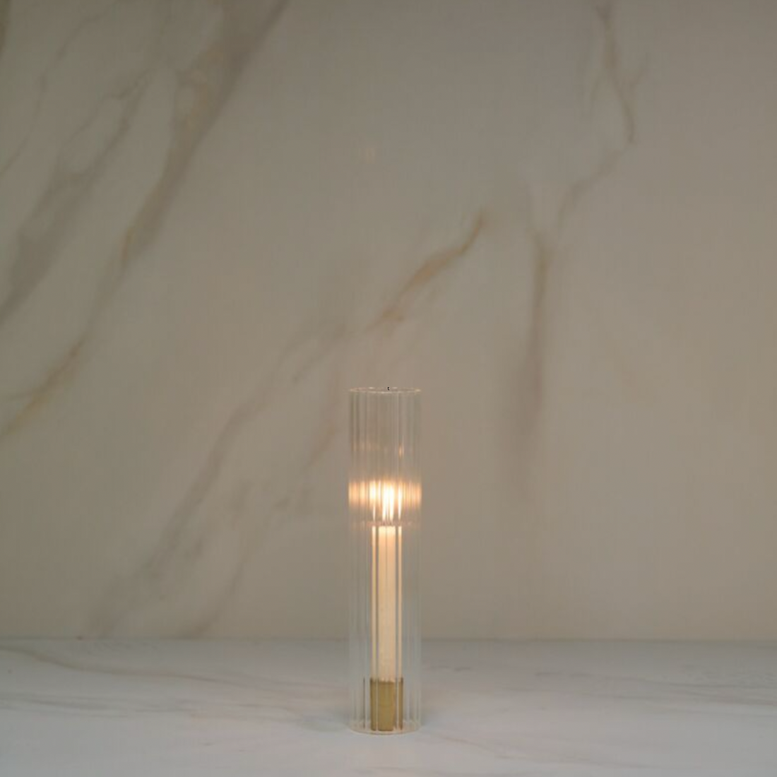 Fluted Hurricane Candle Sleeve