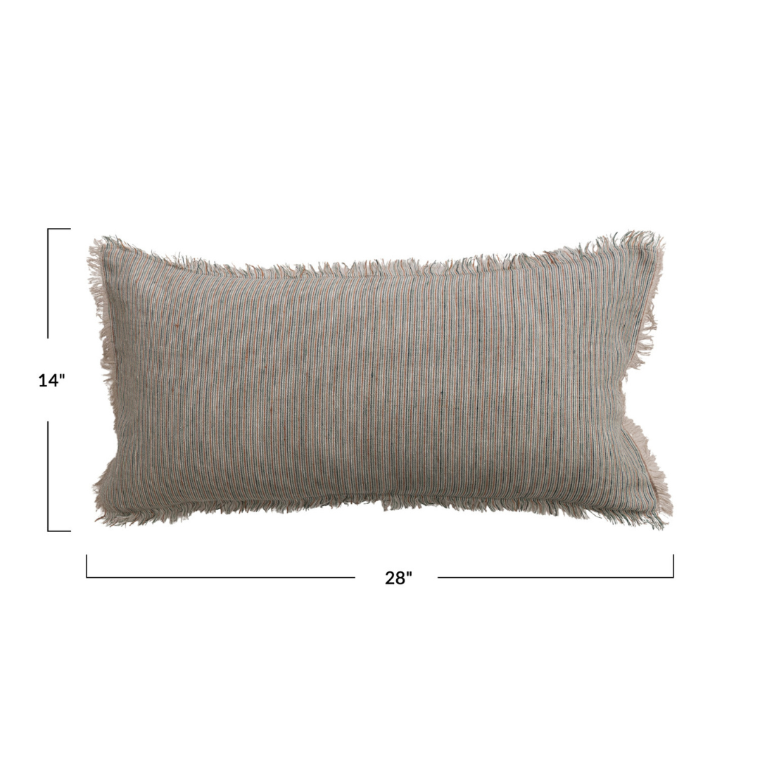 Cotton & Linen Striped Lumbar