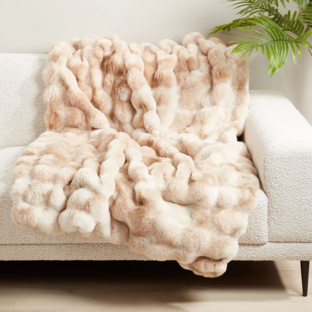 Soft Faux Fur Throw 50x60