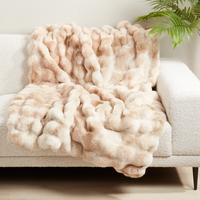 Soft Faux Fur Throw 50x60