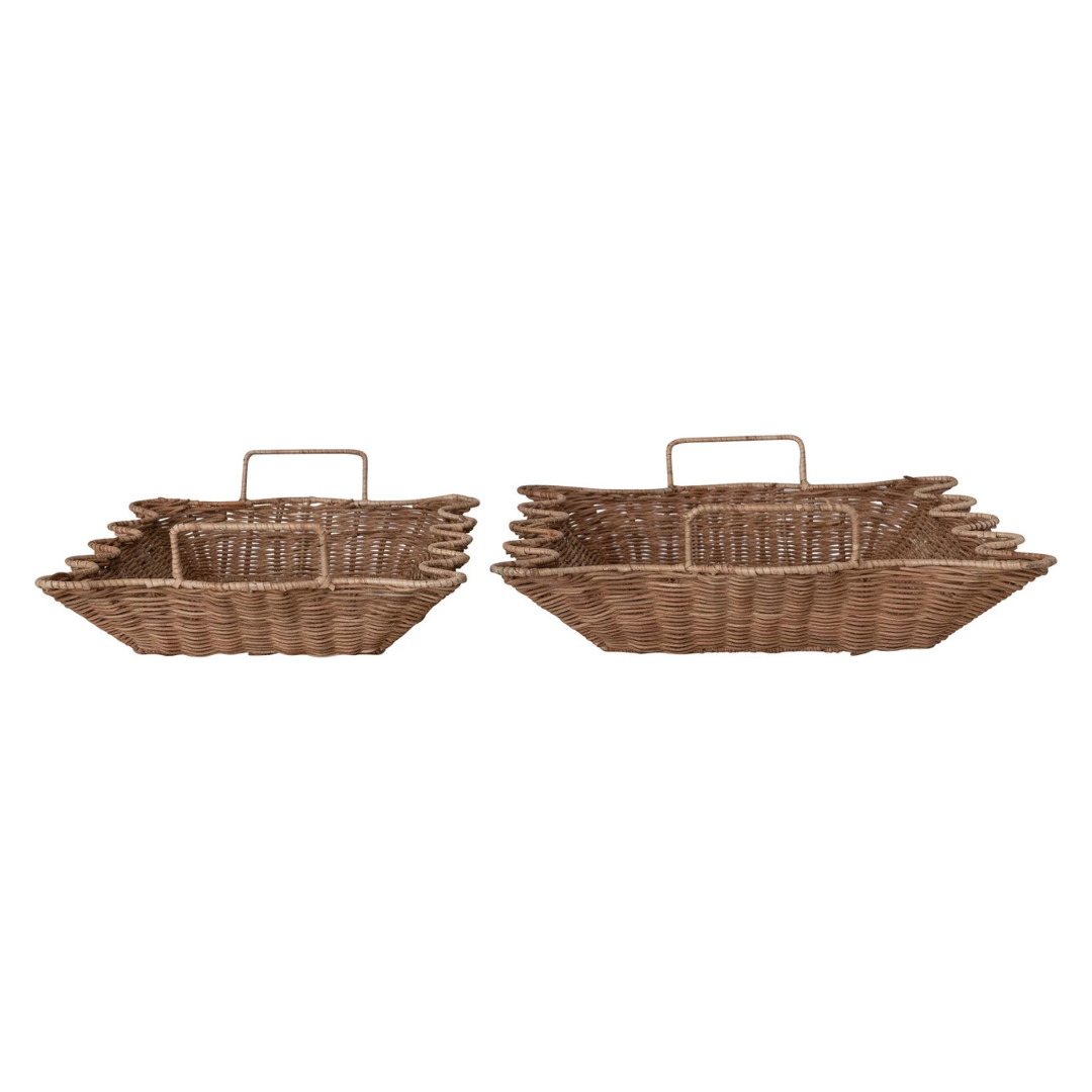 Rattan Nesting Tray