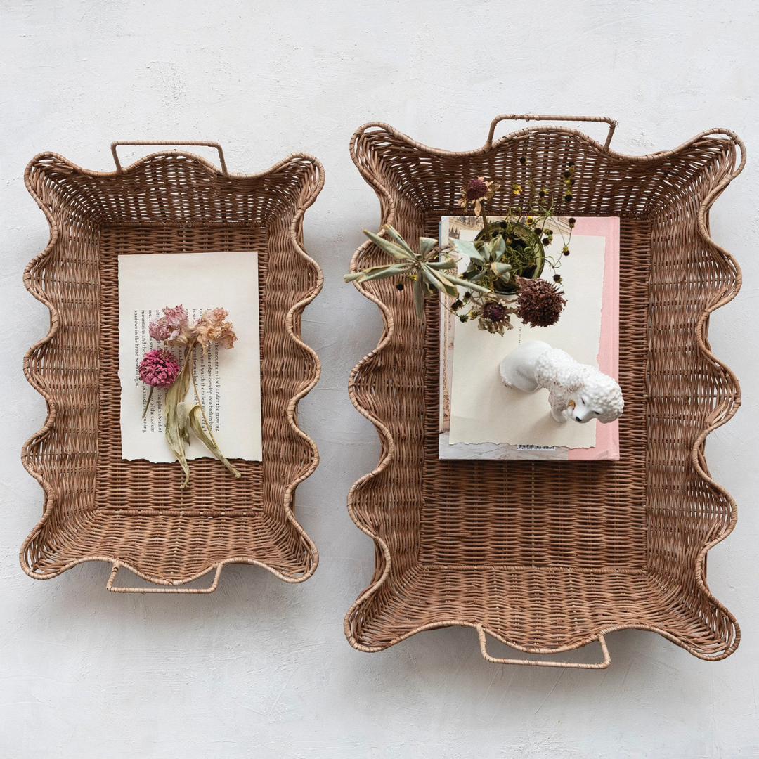 Rattan Nesting Tray