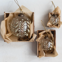 Glass Botanical Ornament