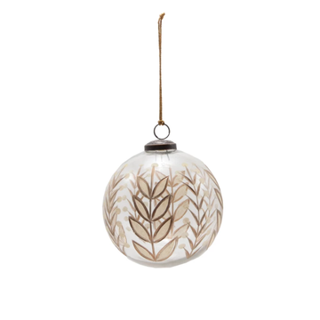 Glass Botanical Ornament