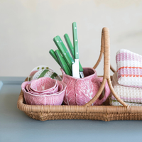 Hand-Woven Rattan Basket