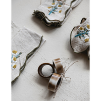 Marbled Resin Napkin Rings