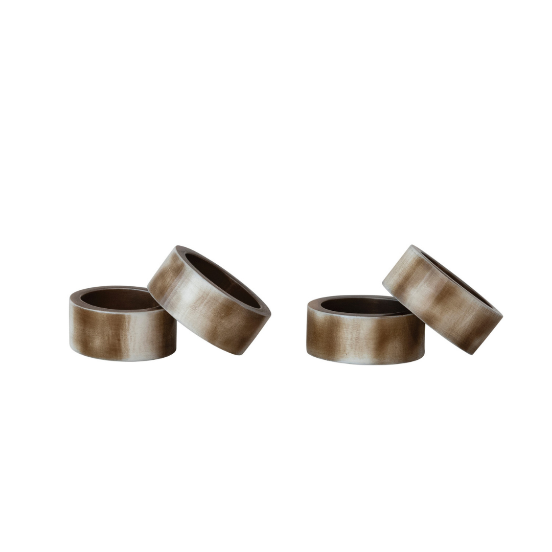 Marbled Resin Napkin Rings
