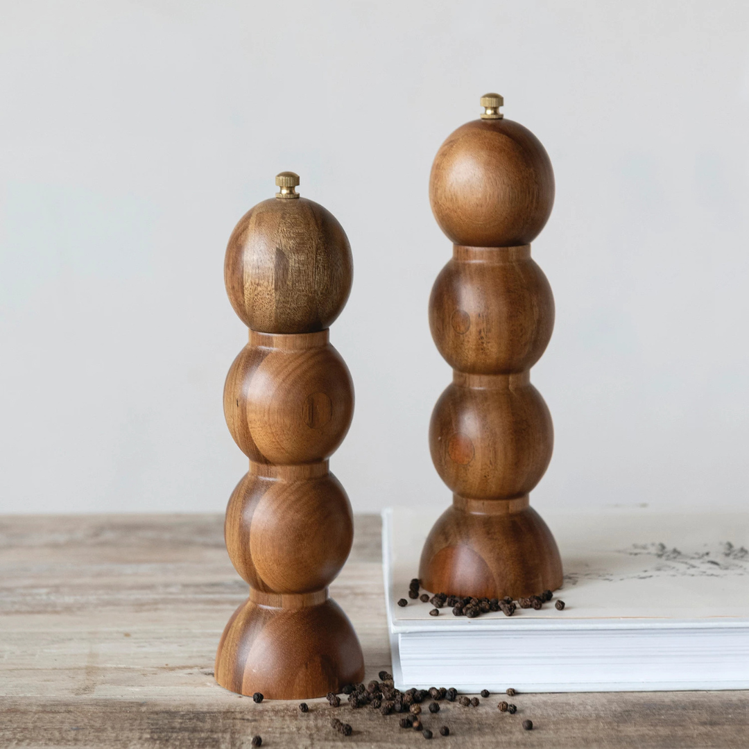 Acacia Salt & Pepper Mills Set