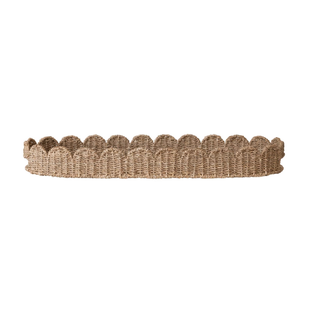 Scallop Handled Tray