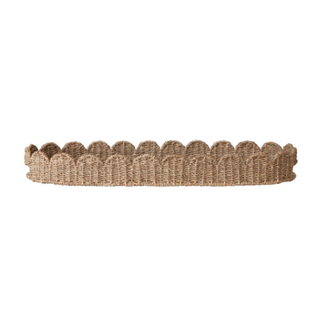 Scallop Handled Tray