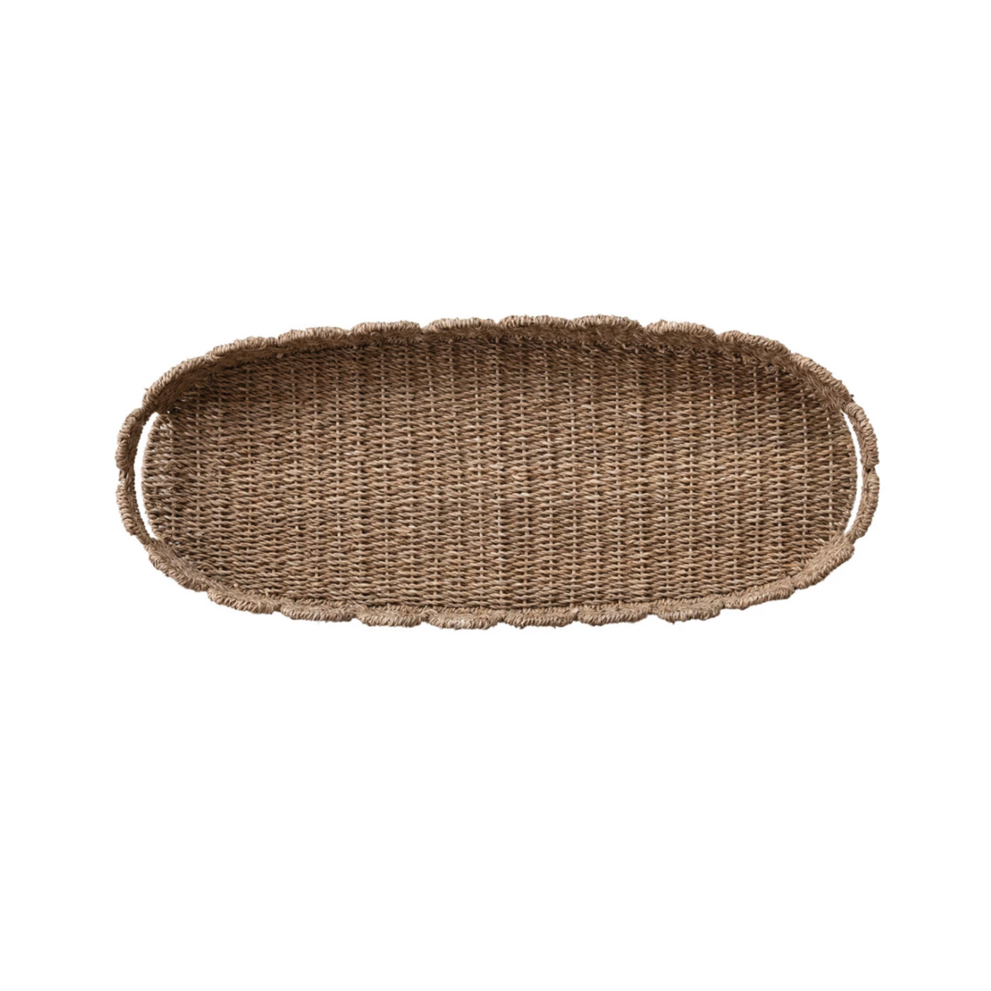 Scallop Handled Tray