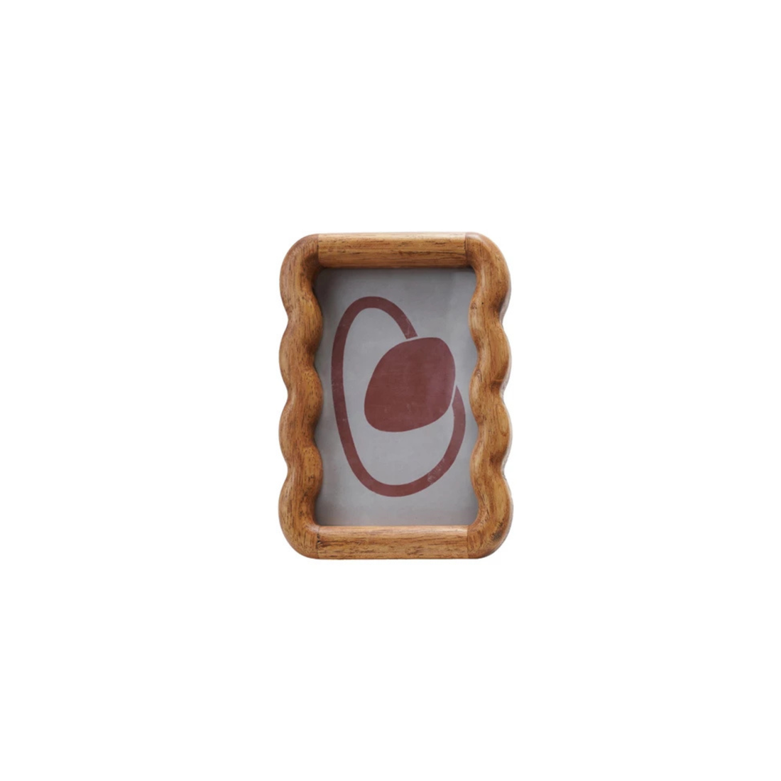 Rubberwood Scalloped Frame