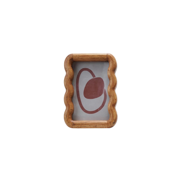 Rubberwood Scalloped Frame