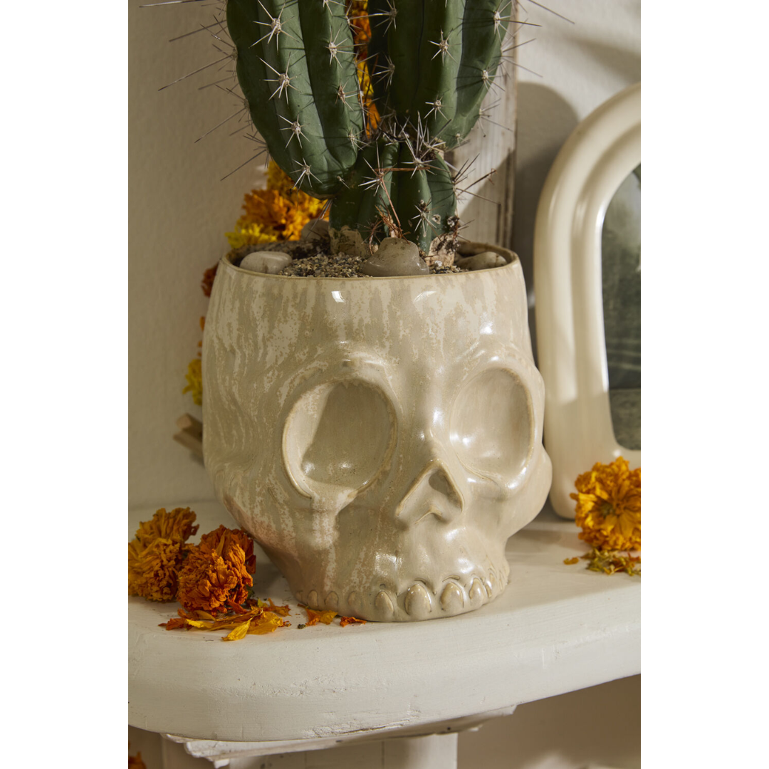 Haunting Skull Pot