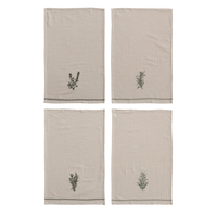 Cotton Tea Towel Herbs