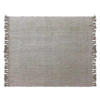 Woven Viscose Throw with Fringe