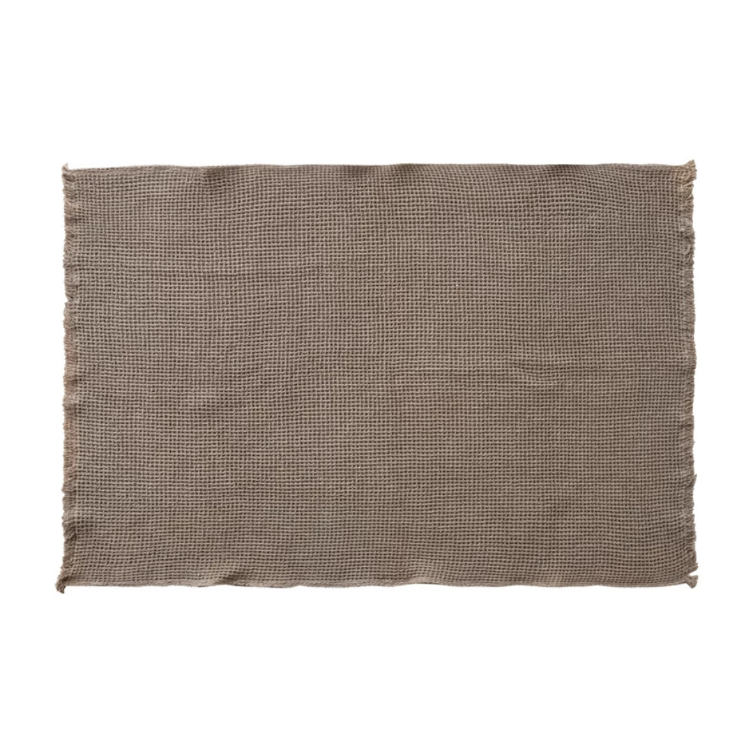 Cotton Waffle Weave Throw