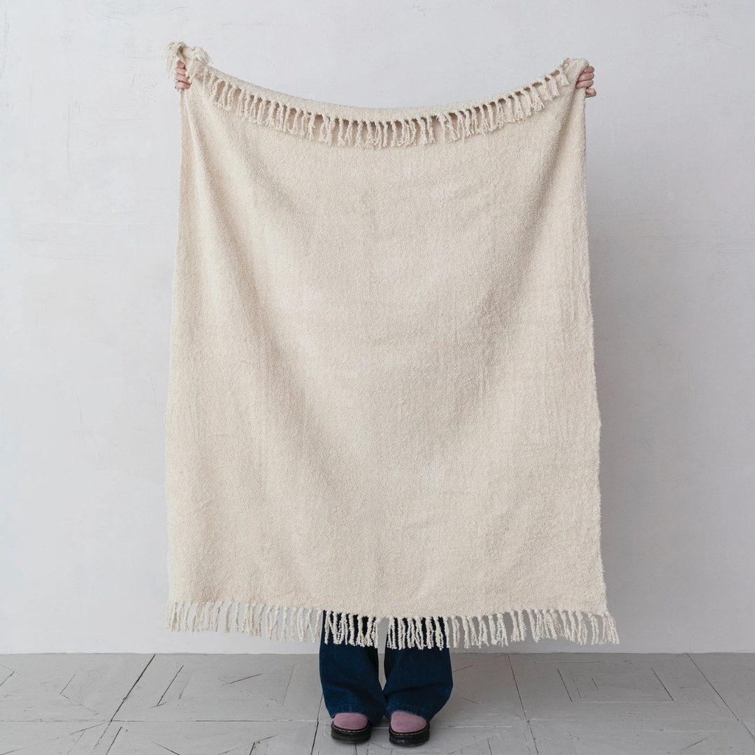 Woven Cotton Chenille Throw