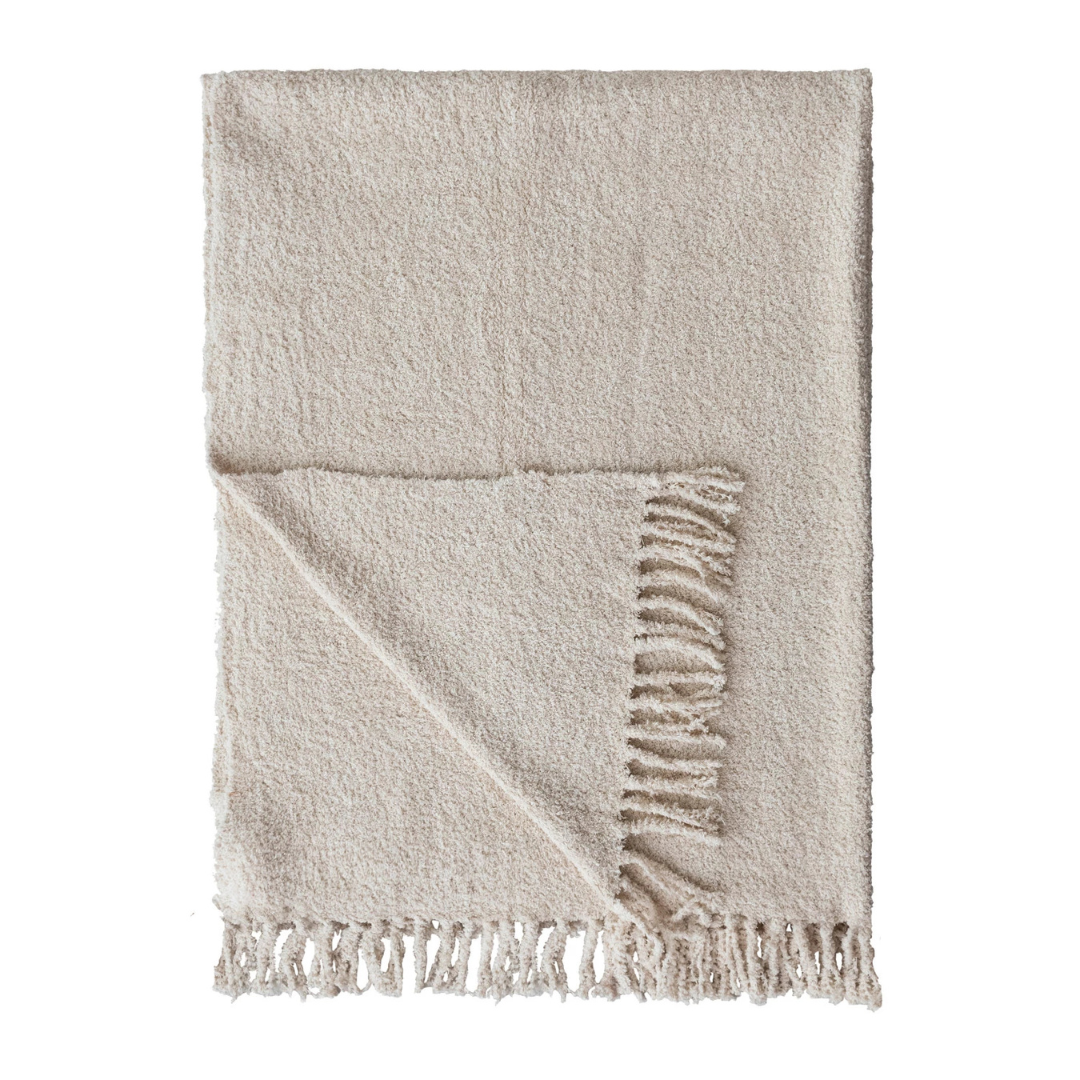 Woven Cotton Chenille Throw