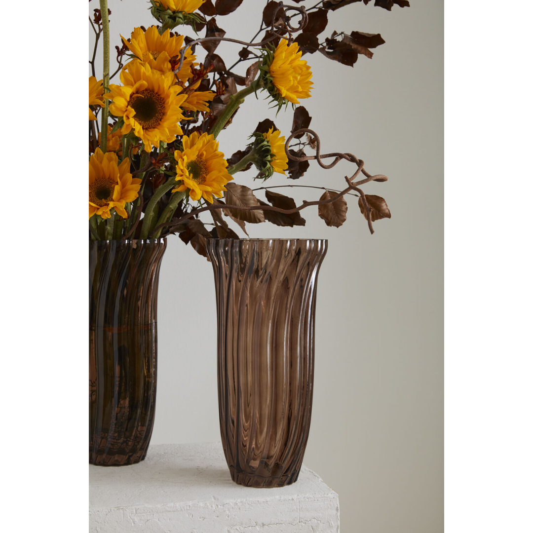 Chanterelle Ribbed Vase