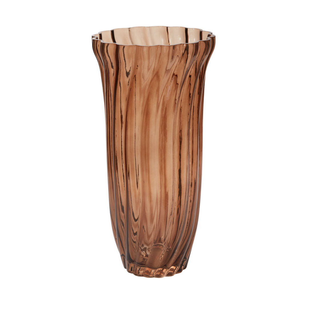 Chanterelle Ribbed Vase