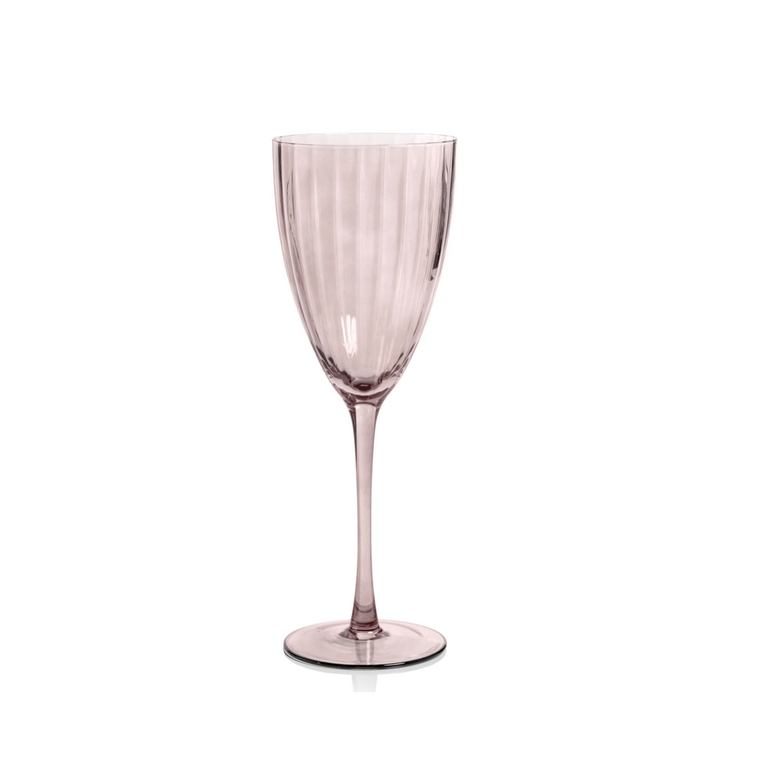 Mauve Optic Wine Glass