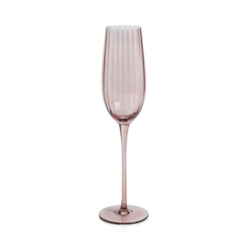 Mauve Optic Champagne Glass