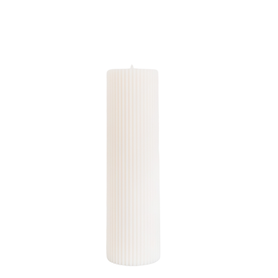 Fluted Pillar Candle | Baran Collection