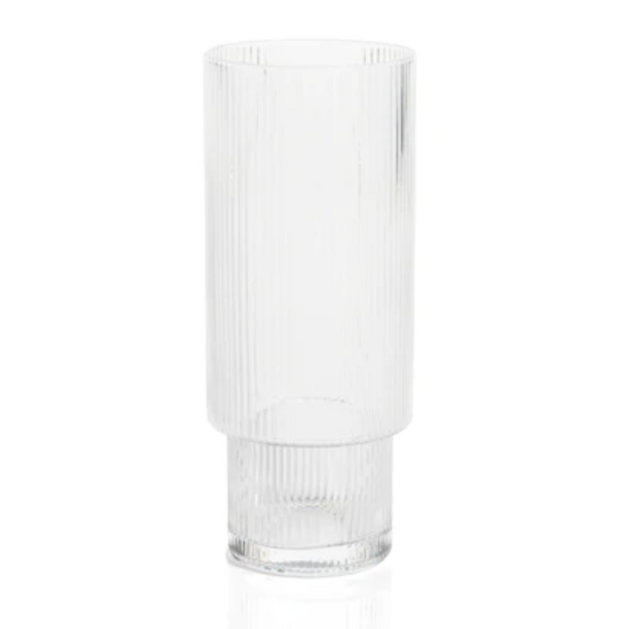 Fluted High Ball Glasses