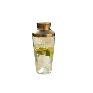 Glass + Brass Cocktail Shaker