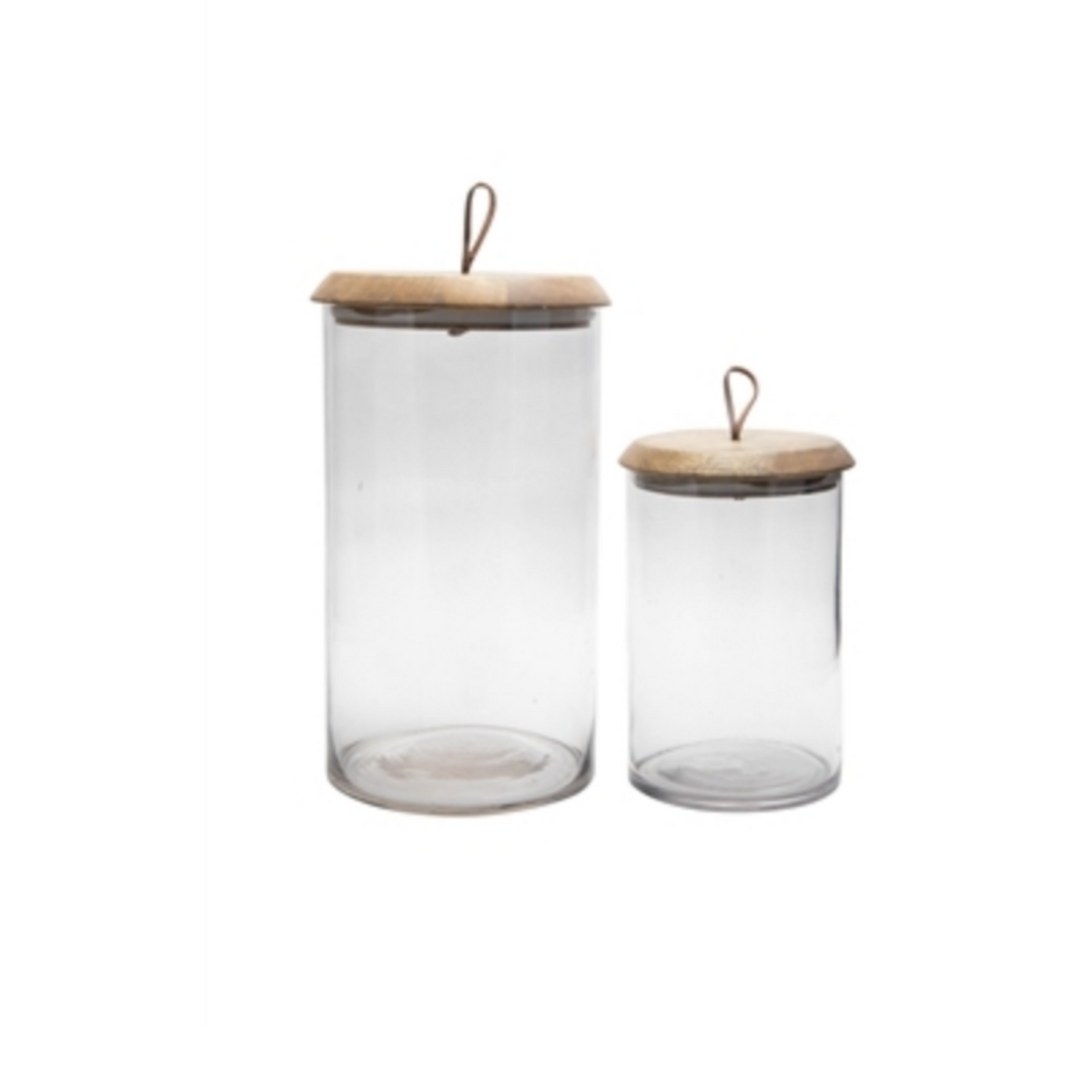 Glass + Wood Canister