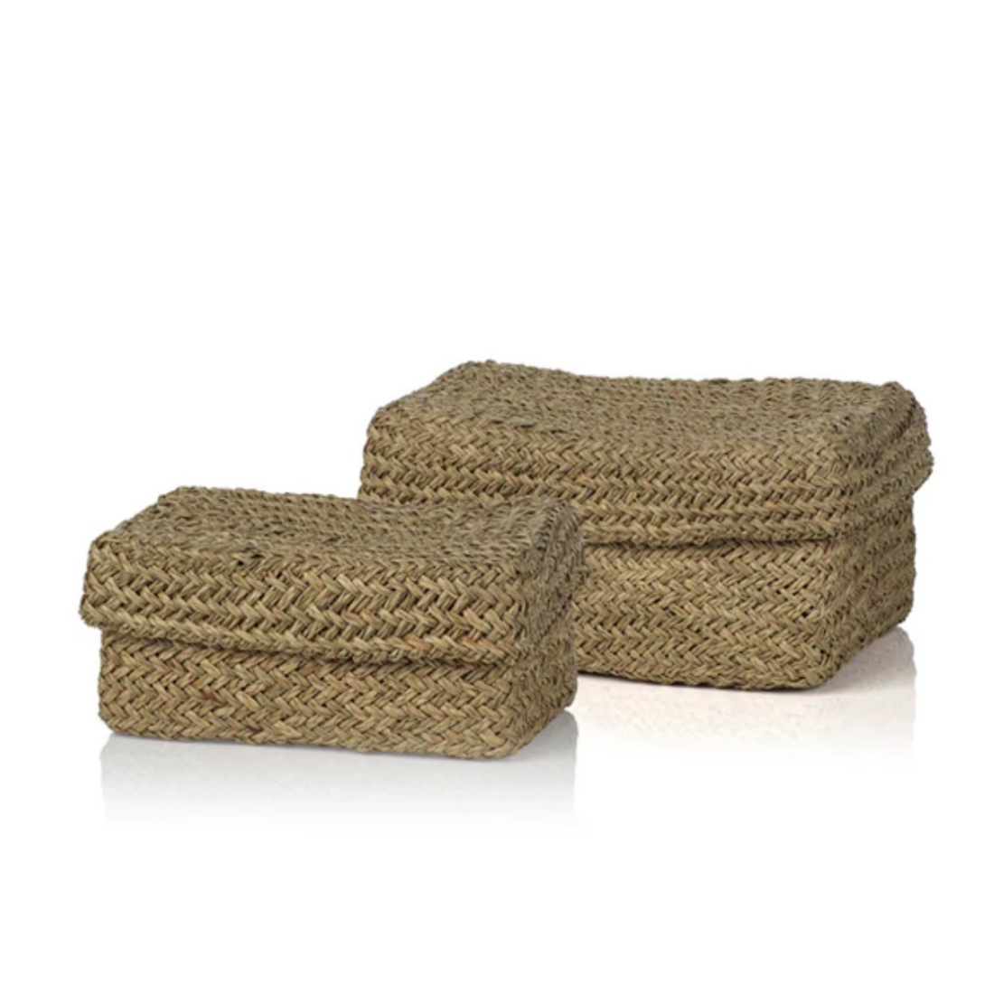 Mendong Woven Lidded Baskets