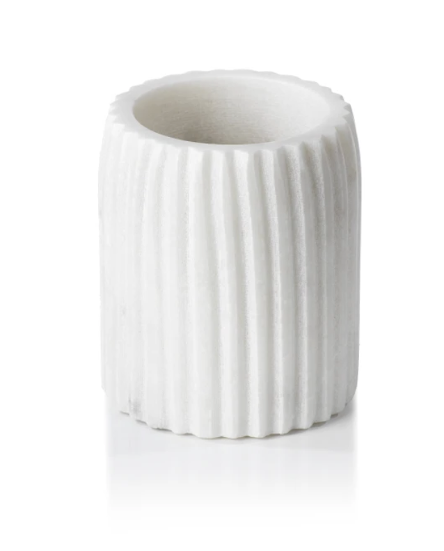 Reeded Marble Tumbler