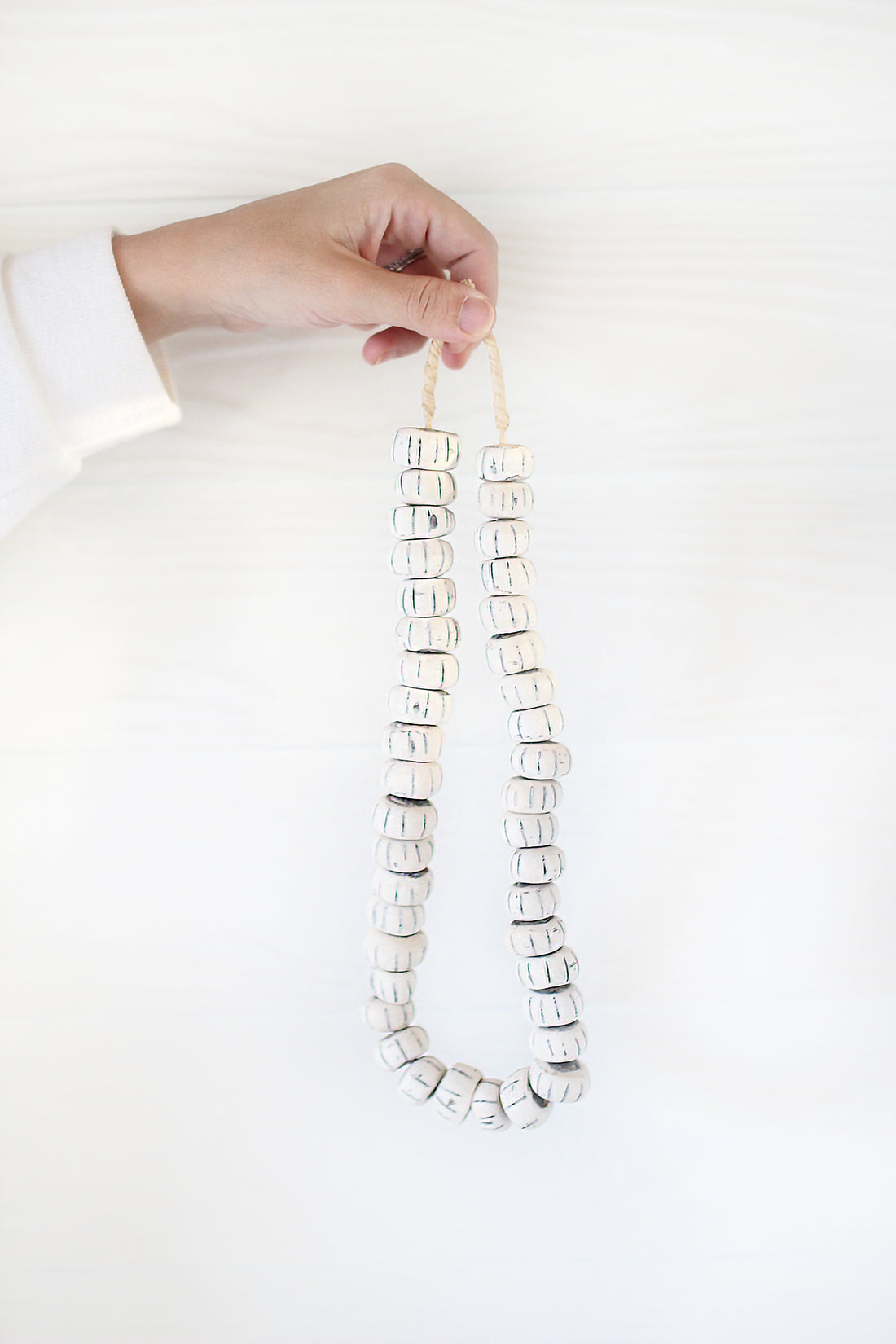 bone beads perfect for styling on bookshelves or table tops