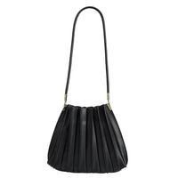 Regency Pleated Shoulder Bag | Black