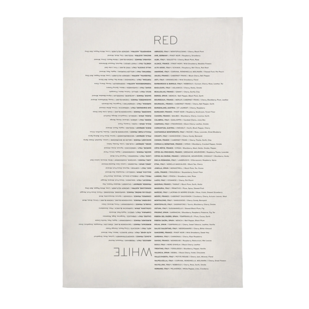 European Wines Tea Towel