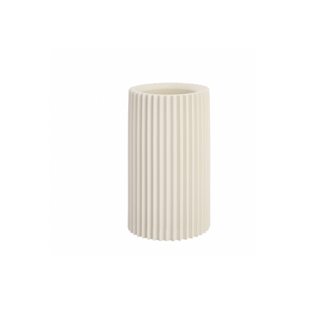 Concrete Fluted Vase