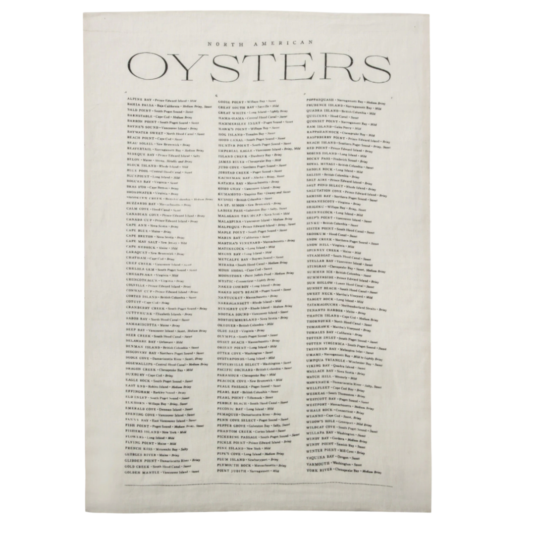 Oysters Tea Towel